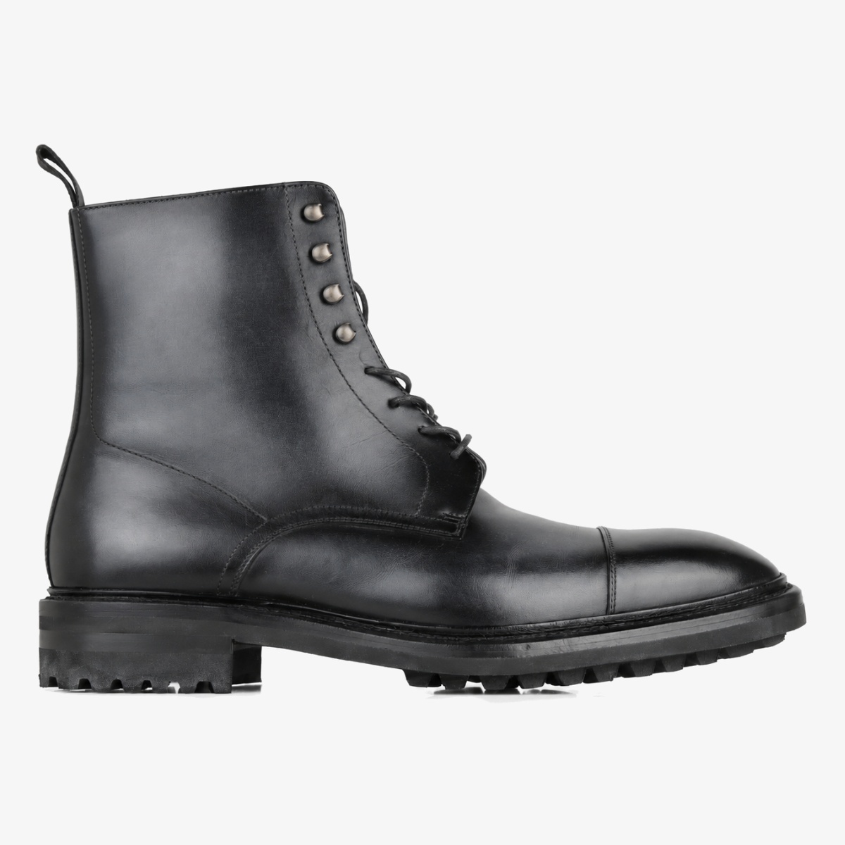 Carlos Santos 8866 Stallone noir shadow toe cap lace-up boots
