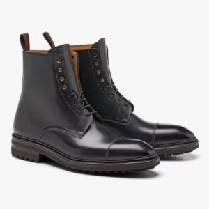 Carlos Santos 8866 Stallone black men's lace-up boots