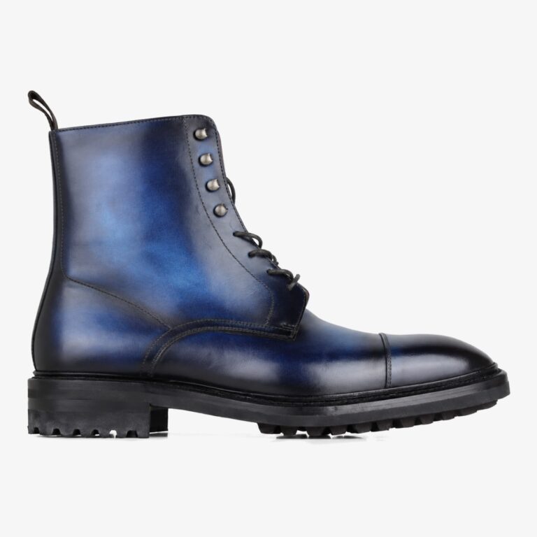 Carlos Santos 8866 Stallone norte blue toe cap lace-up boots