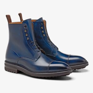 Carlos Santos 8866 Stallone blue men's lace-up boots