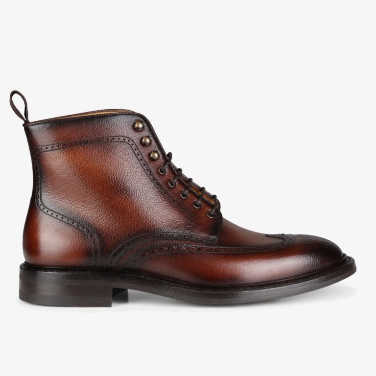 Carlos Santos 8922 Gladiator wine shadow mahogany brogue boots