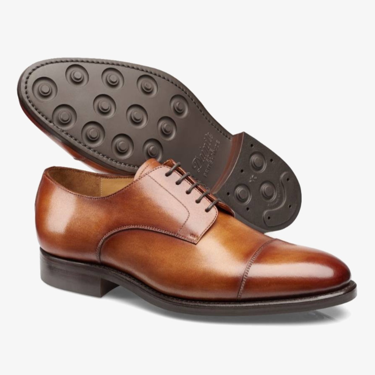 Carlos Santos 9381 Gary brown toe cap men's derby shoes