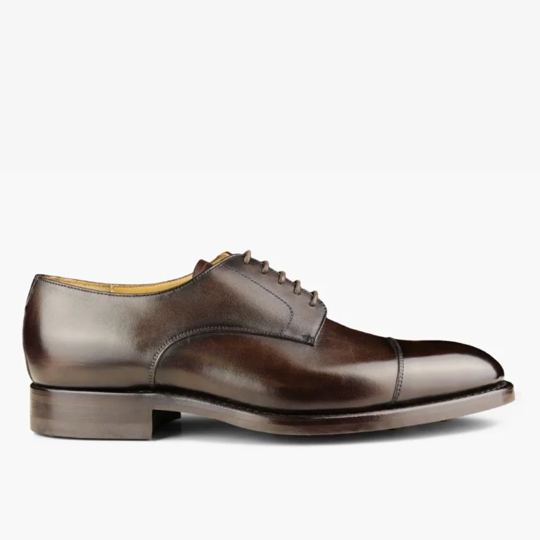 Carlos Santos 9381 Gary dark brown toe cap men's derby shoes