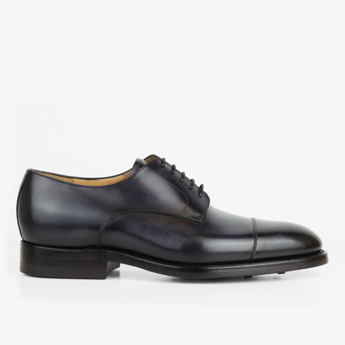 Carlos Santos 9381 Gary noir shadow toe cap derby shoes