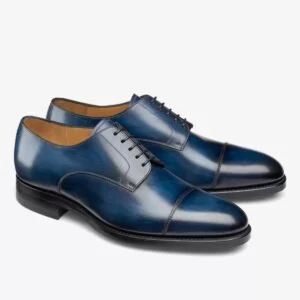 Carlos Santos 9381 Gary blue toe cap men's derby shoes