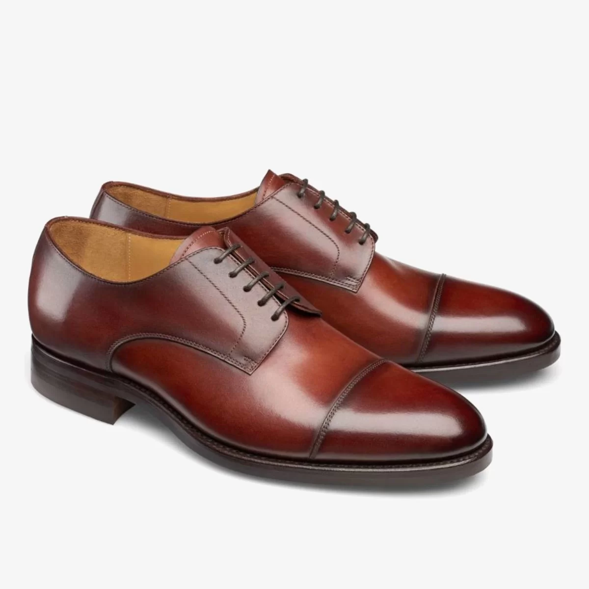 Carlos Santos 9381 Gary burgundy toe cap men's derby shoes