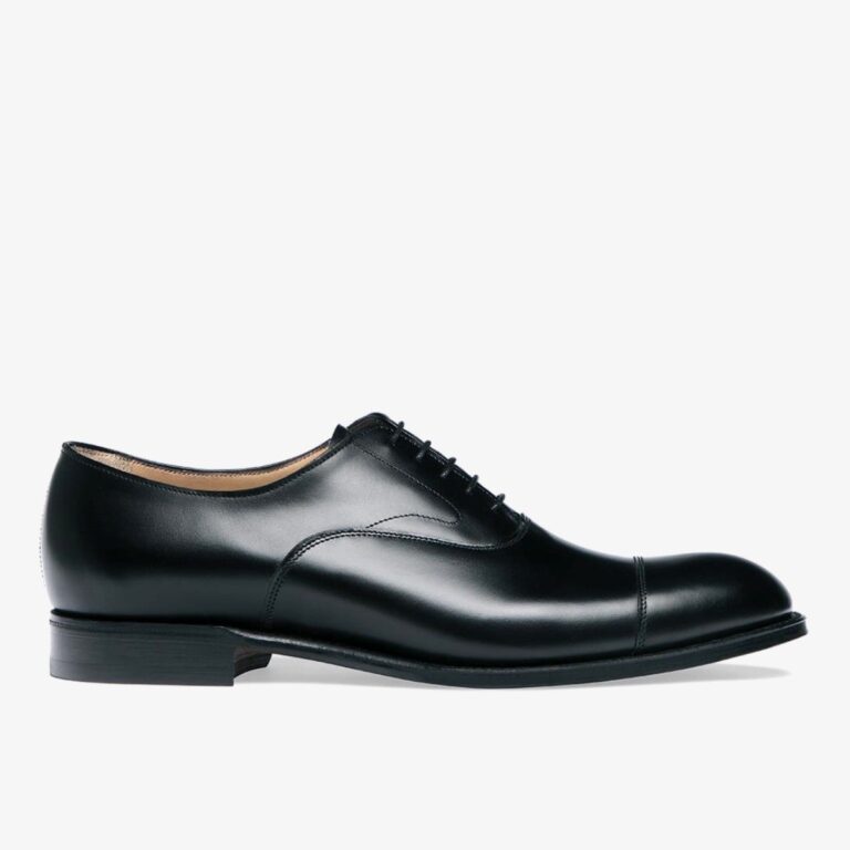 Cheaney Alfred black toe cap men's oxford shoes