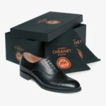Cheaney Alfred black toe cap oxford shoes - G fit