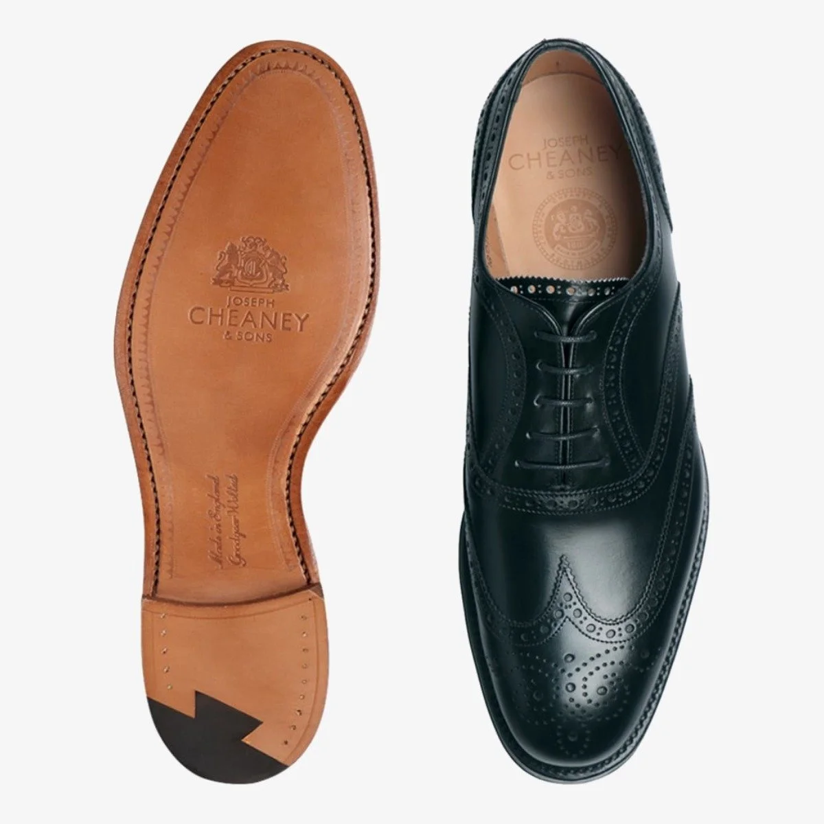 Cheaney Arthur IIi Black Brogue Oxford Shoes - The Noble Dandy