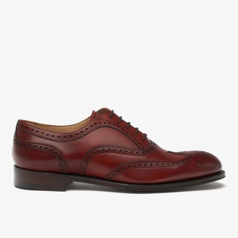 Cheaney Arthur III dark leaf brogue oxford shoes