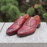 Cheaney Arthur III dark leaf brogue oxford shoes - G fit