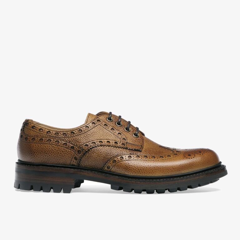 Cheaney Avon almond brogue men's derby shoes