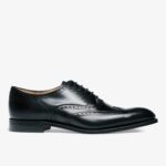 Cheaney Broad II black brogue oxford shoes - Rubber soles