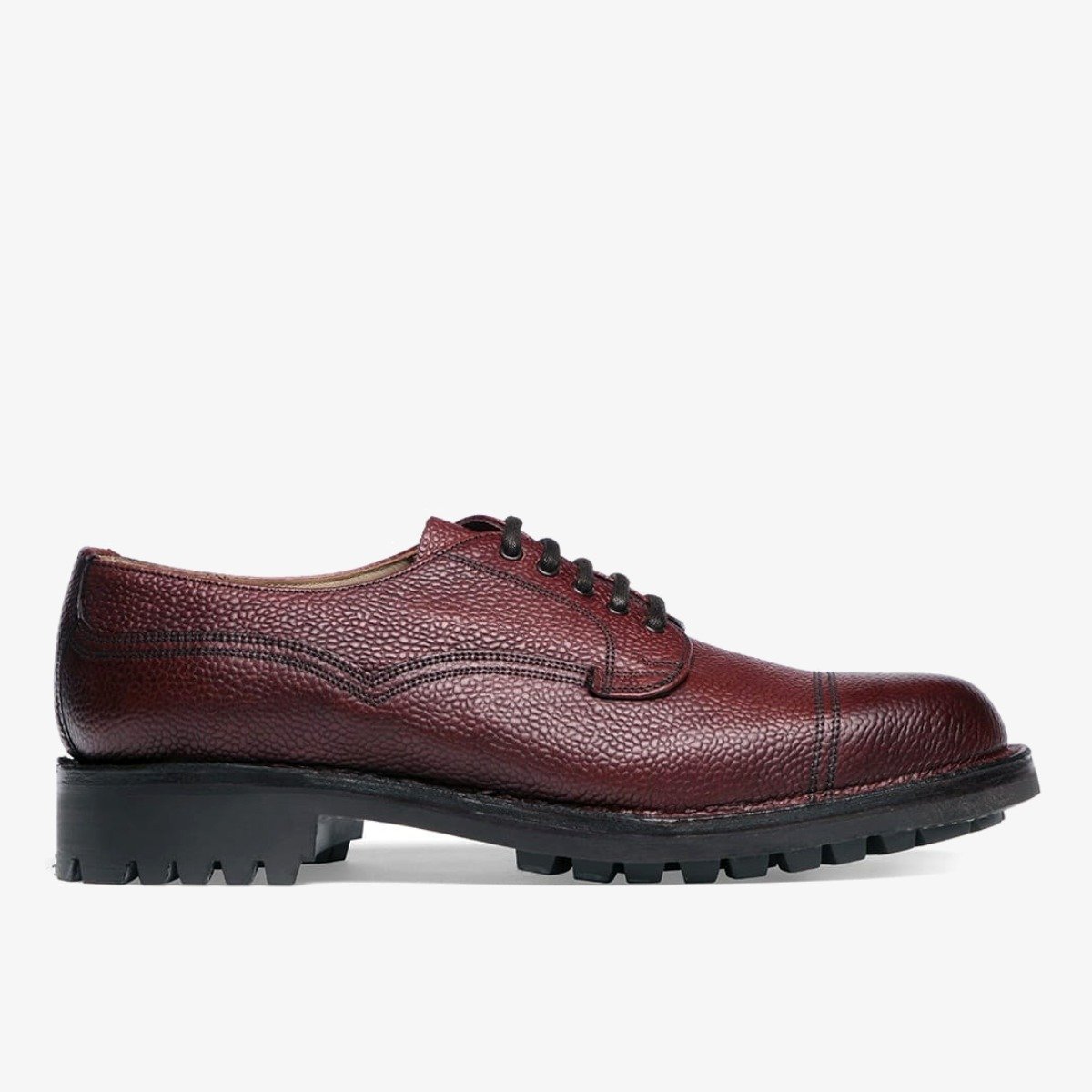 Cheaney Cairngorm II Burgundy Toe Cap Blucher Shoes - The Noble Dandy