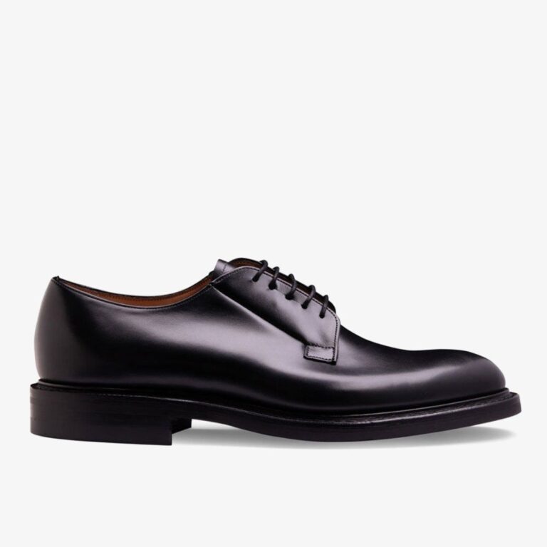 Cheaney Deal II black men's blucher shoes