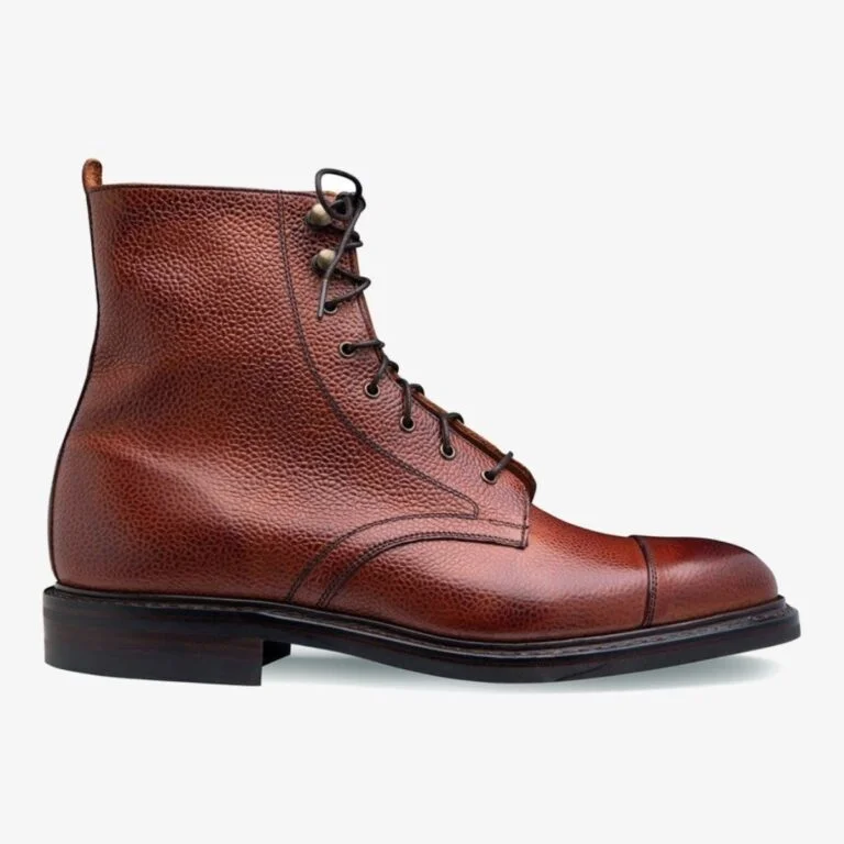 Cheaney Elliott II mahogany toe cap men's lace-up boots