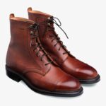 Cheaney Elliott II mahogany toe cap lace-up boots