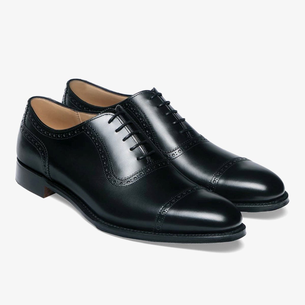Cheaney Fenchurch black brogue oxford shoes - G fit