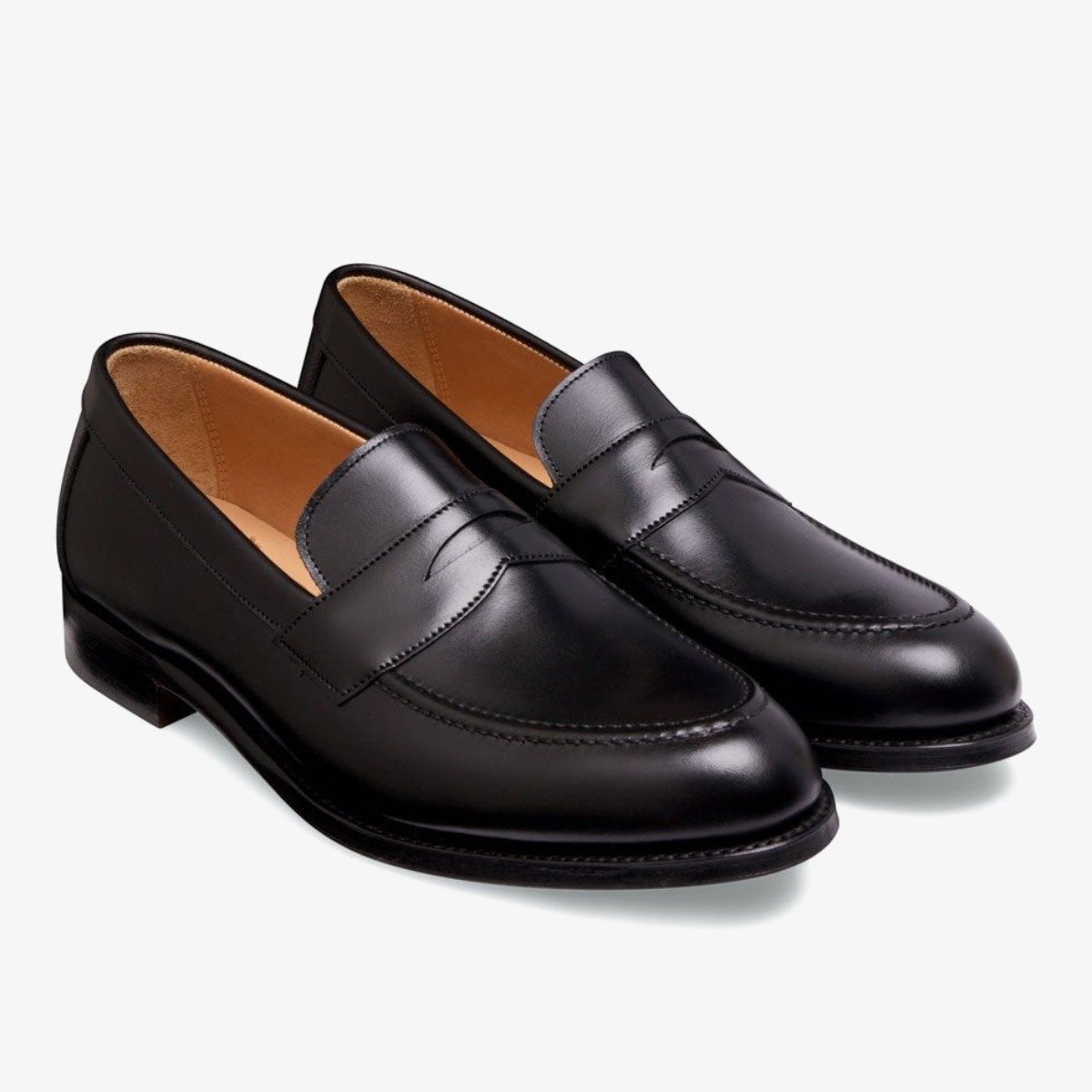 Cheaney Hadley black penny loafers