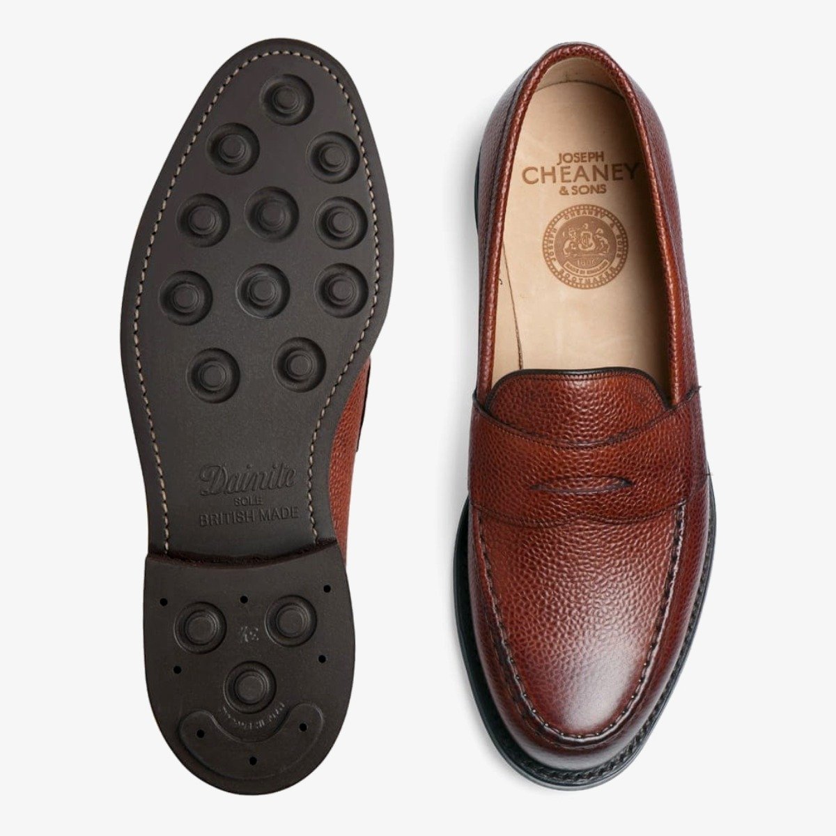 Cheaney Howard mahogany penny loafers