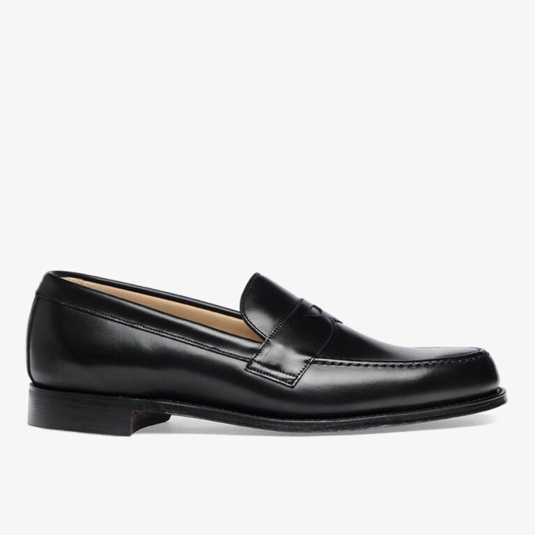 Cheaney Hudson black men's penny loafers