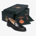 Cheaney Hudson black penny loafers