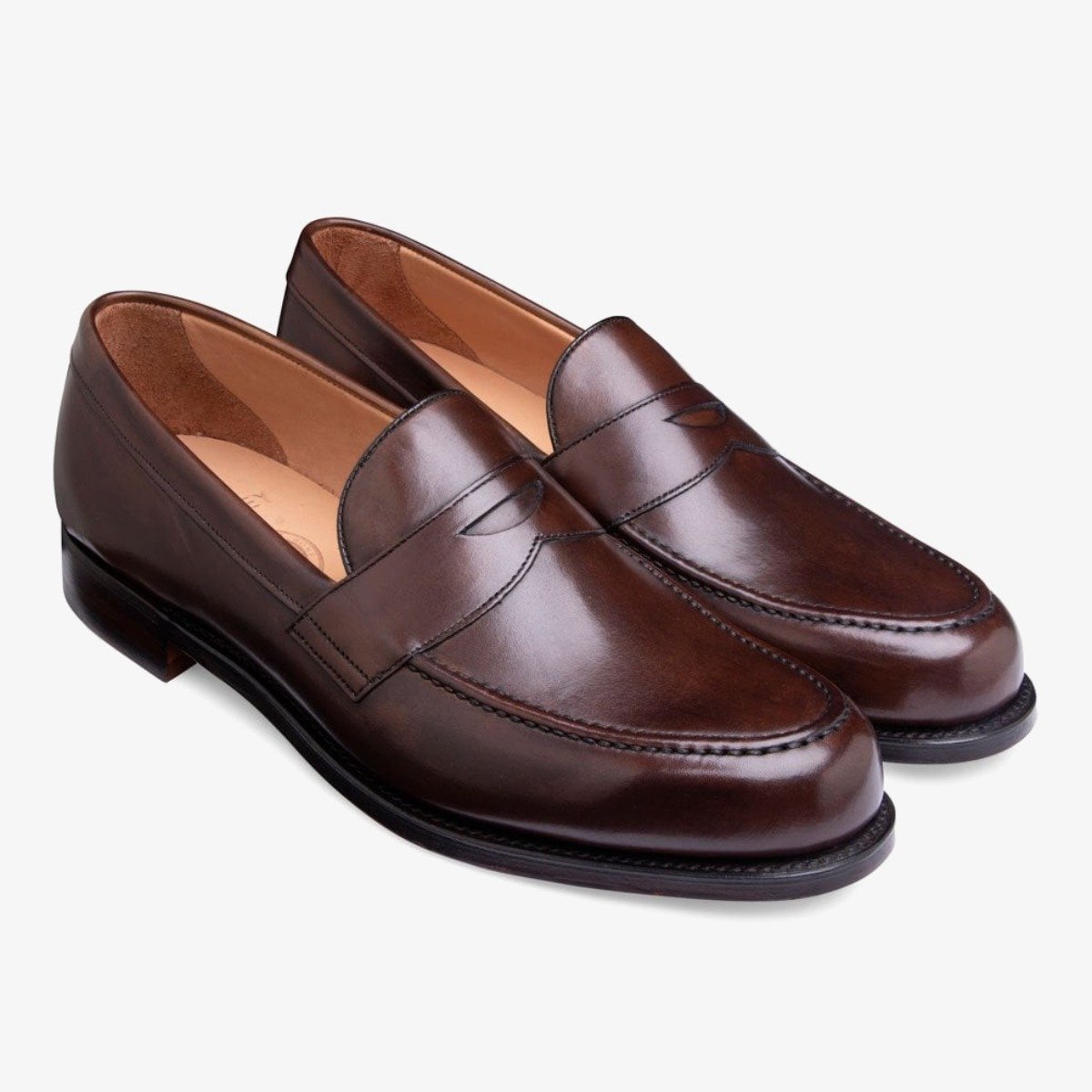 Cheaney Hudson mocha penny loafers