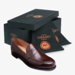 Cheaney Hudson mocha penny loafers