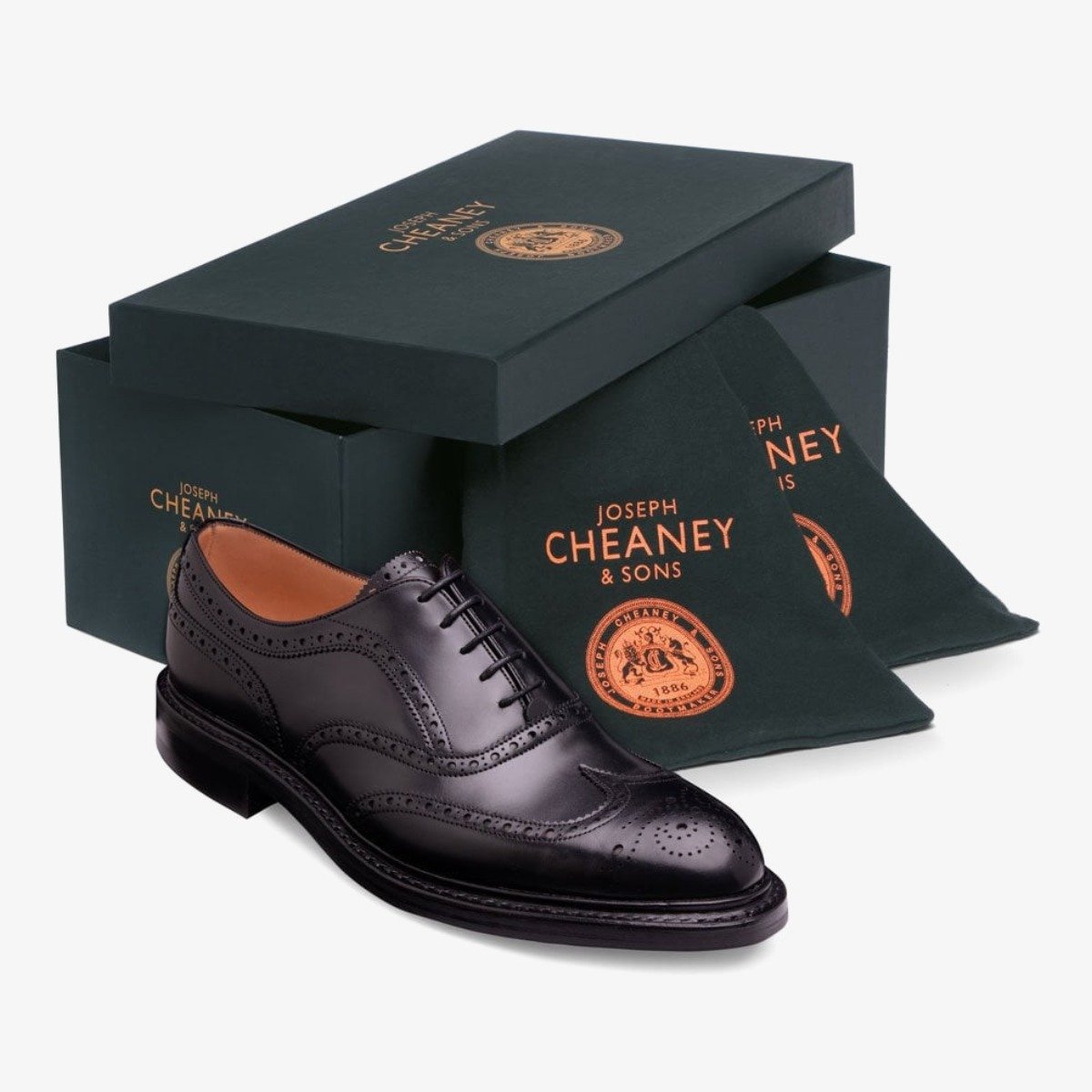 Cheaney Hythe II black brogue oxford shoes