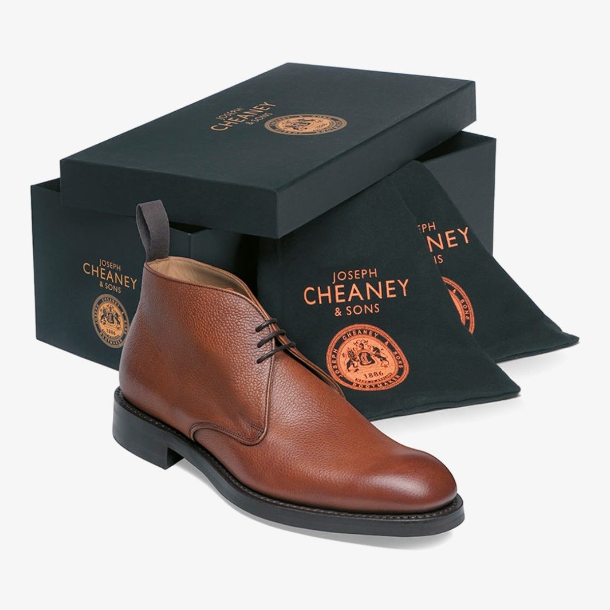 Cheaney Jackie III raudonmedžio spalvos chukka auliniai batai - G fit