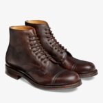 Cheaney Jarrow Chicago tan toe cap lace-up boots