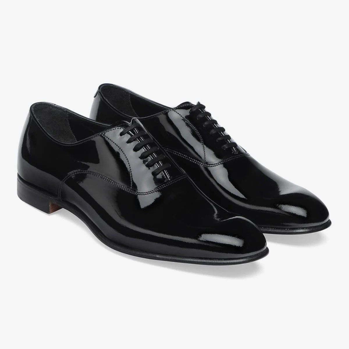 Cheaney Kelly black patent leather tuxedo men's oxford shoes