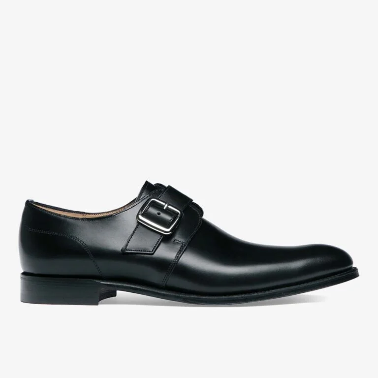 Cheaney Moorgate black men's monk strap shoes