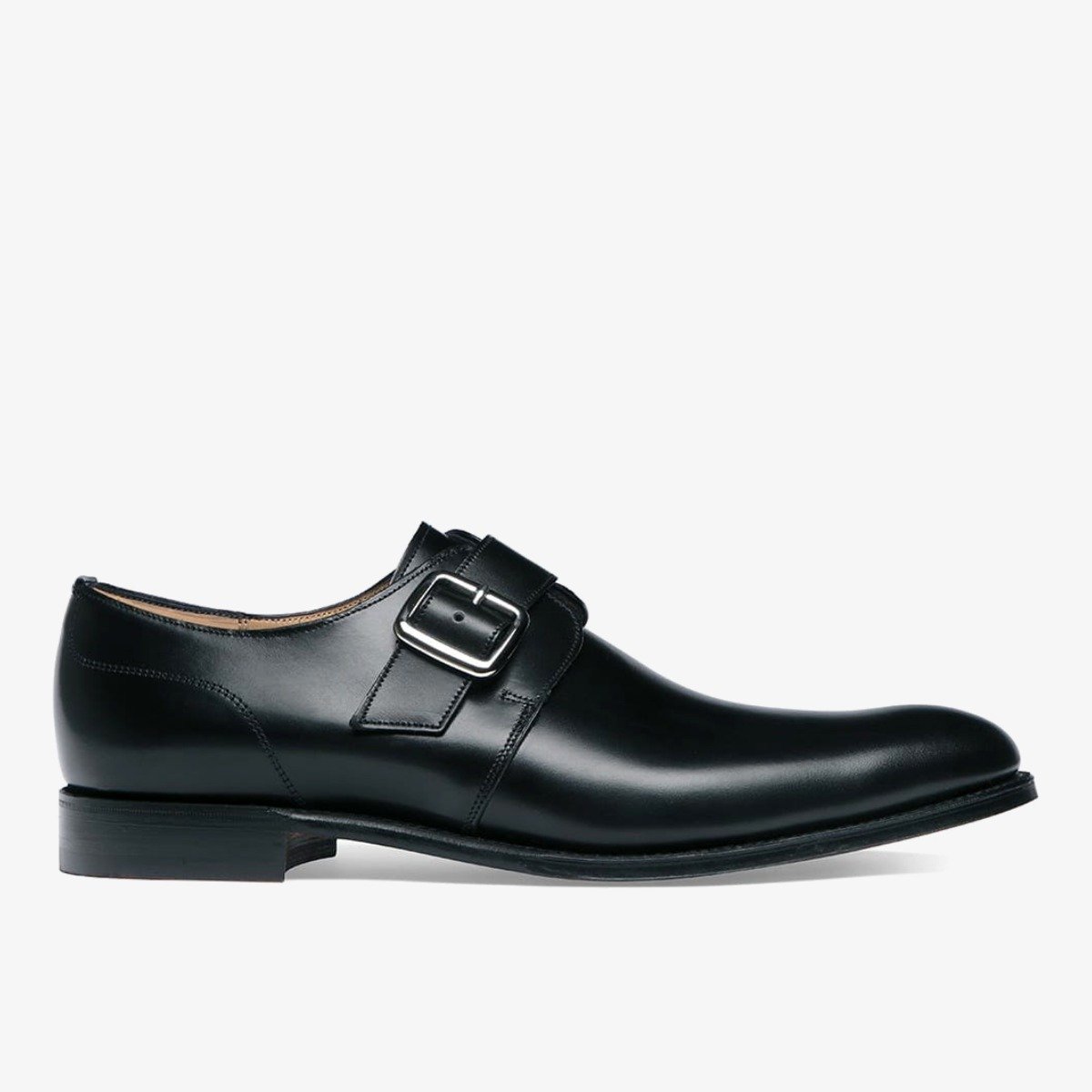 Cheaney Moorgate black monk strap shoes