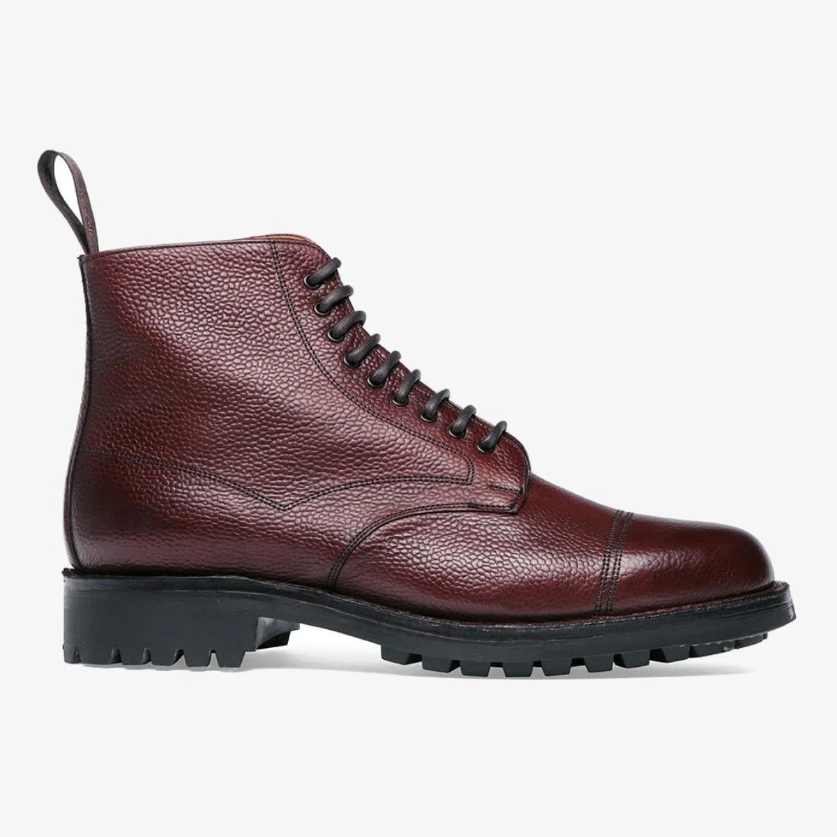 Cheaney Pennine II burgundy toe cap lace-up boots