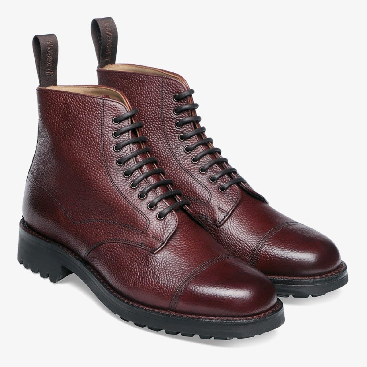 Cheaney Pennine II burgundy toe cap lace-up boots