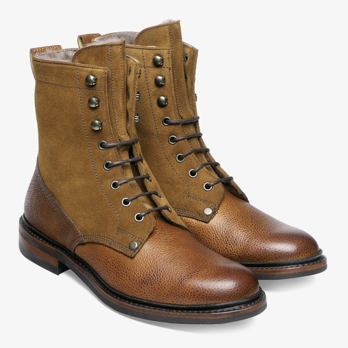 Cheaney Scott almond lace-up boots