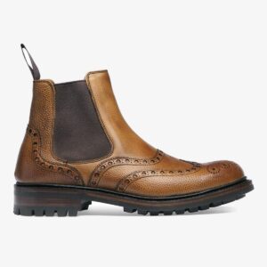 Cheaney Tamar almond brogue Chelsea boots