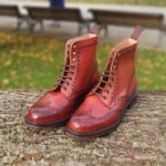 Cheaney Tweed rausvai rudi brogai suvarstomi auliniai batai