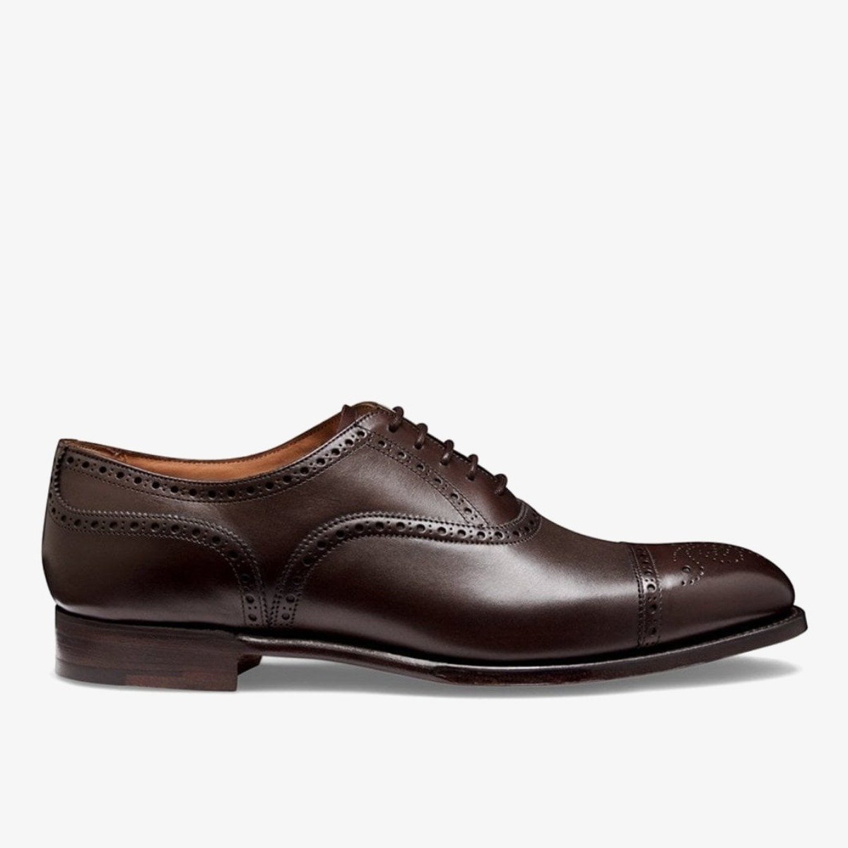 Cheaney Wilfred mocha brogue oxford shoes - G fit