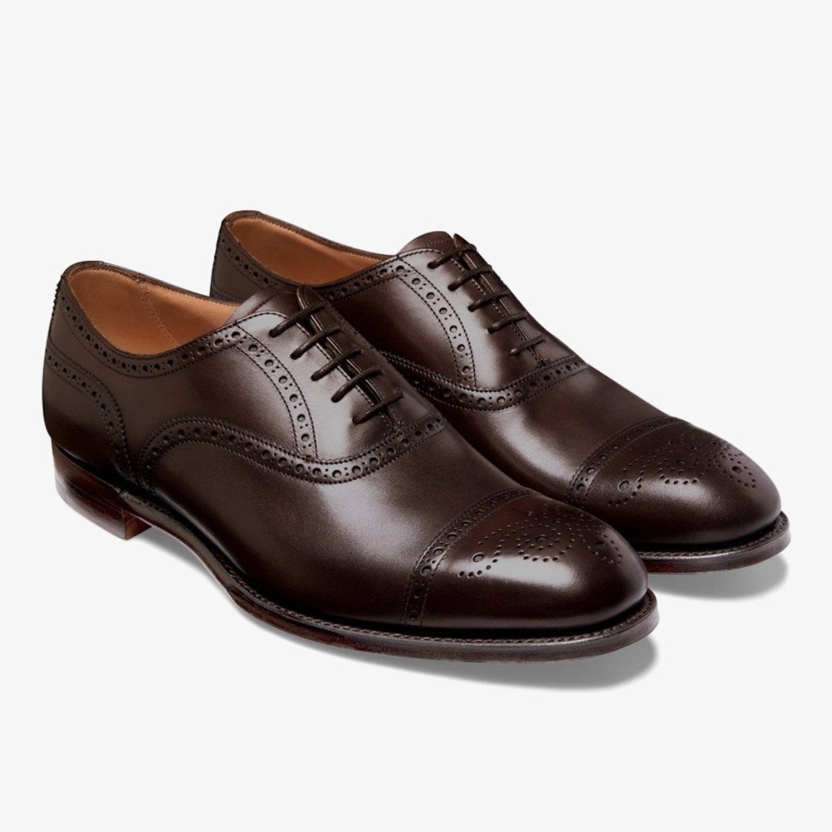 Cheaney Wilfred Mocha Brogue Oxford Shoes - The Noble Dandy