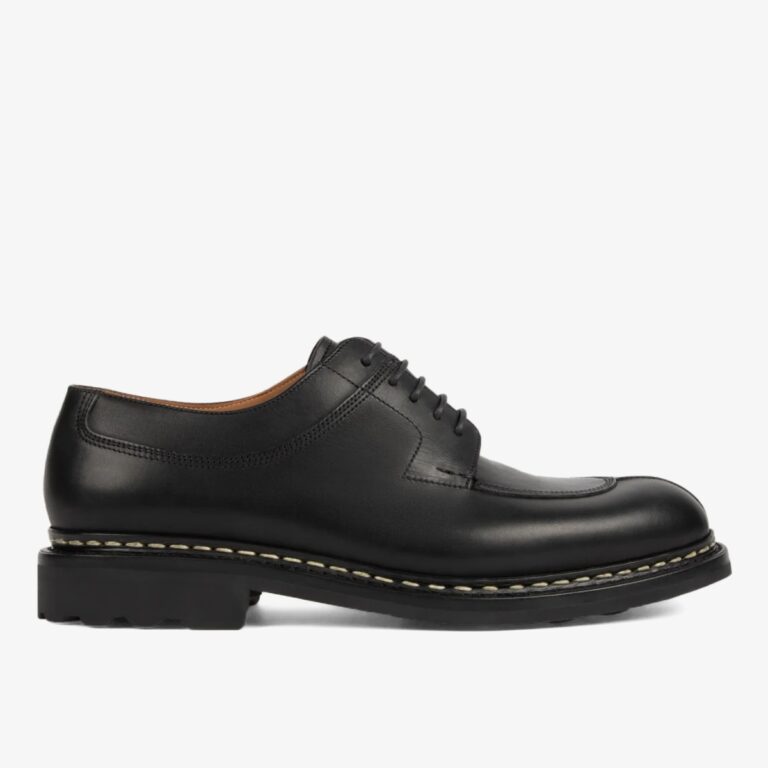 Heschung Catalpa black split toe derby shoes