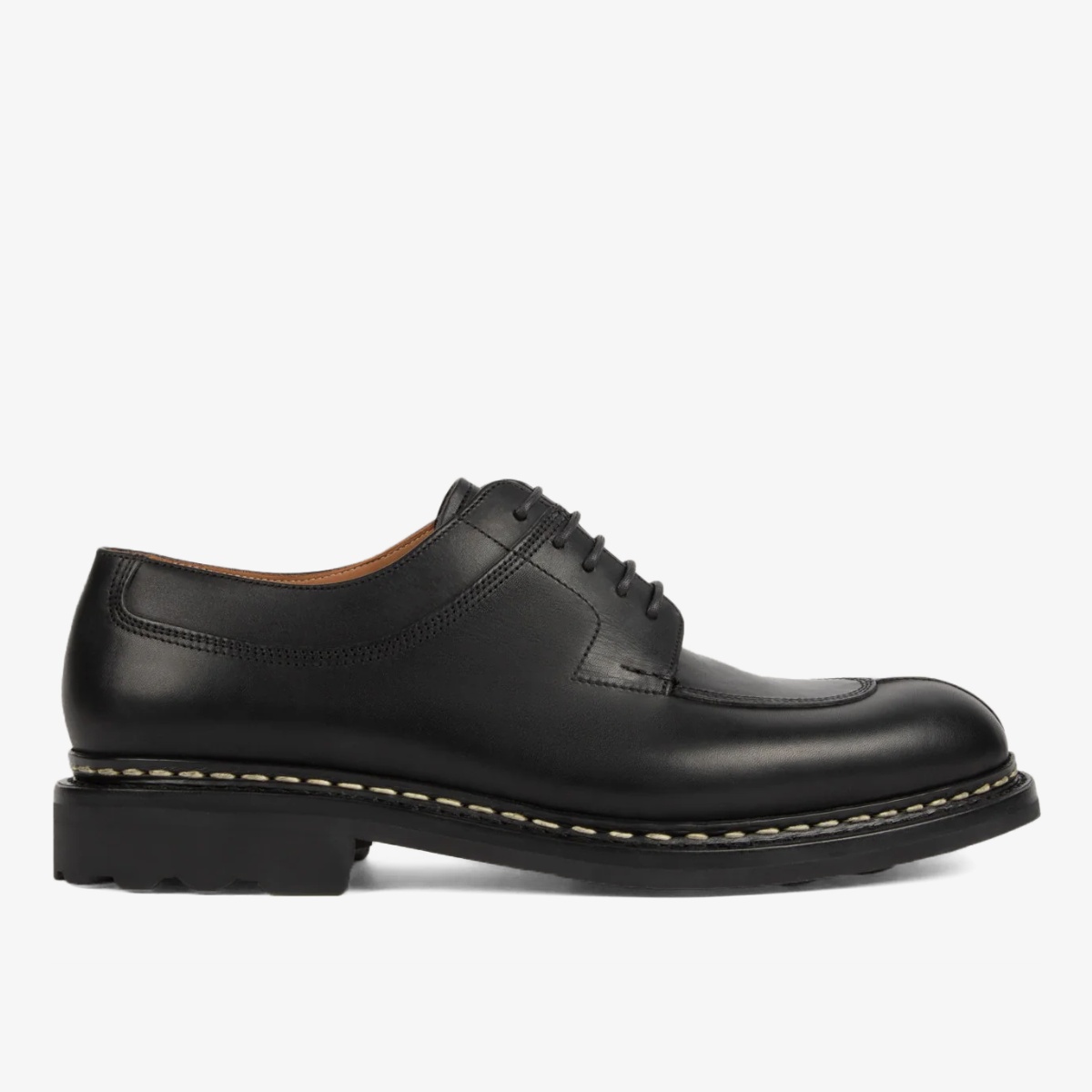 Heschung Catalpa black split toe derby shoes