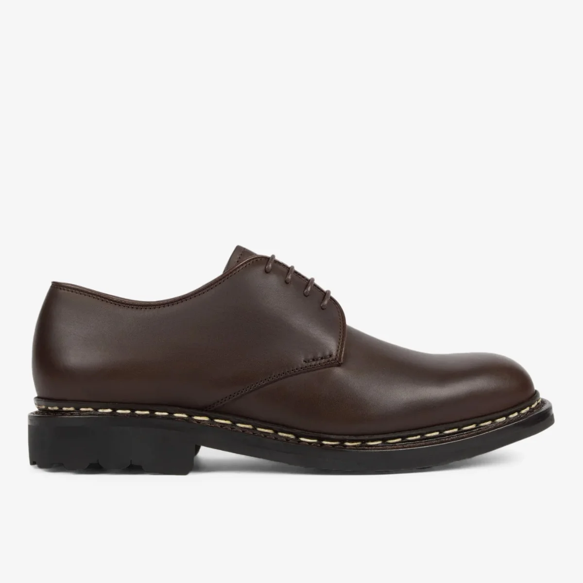 Heschung Crocus café dark brown derby shoes