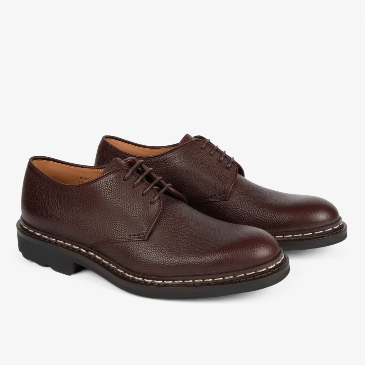 Heschung Classic Brown Leather Men\'s Shoes 10.5 Heschung Heschung Brown Suede Brogued Boots | Grailed main image 3
