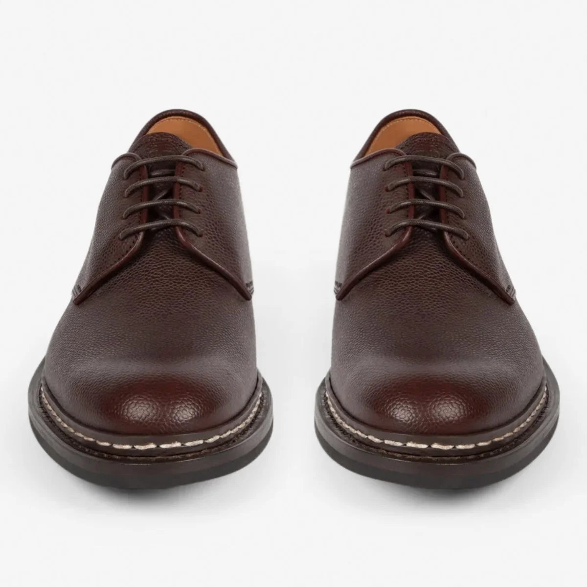 Heschung Classic Brown Leather Men\'s Shoes 10.5 Heschung Heschung Brown Suede Brogued Boots | Grailed main image 2