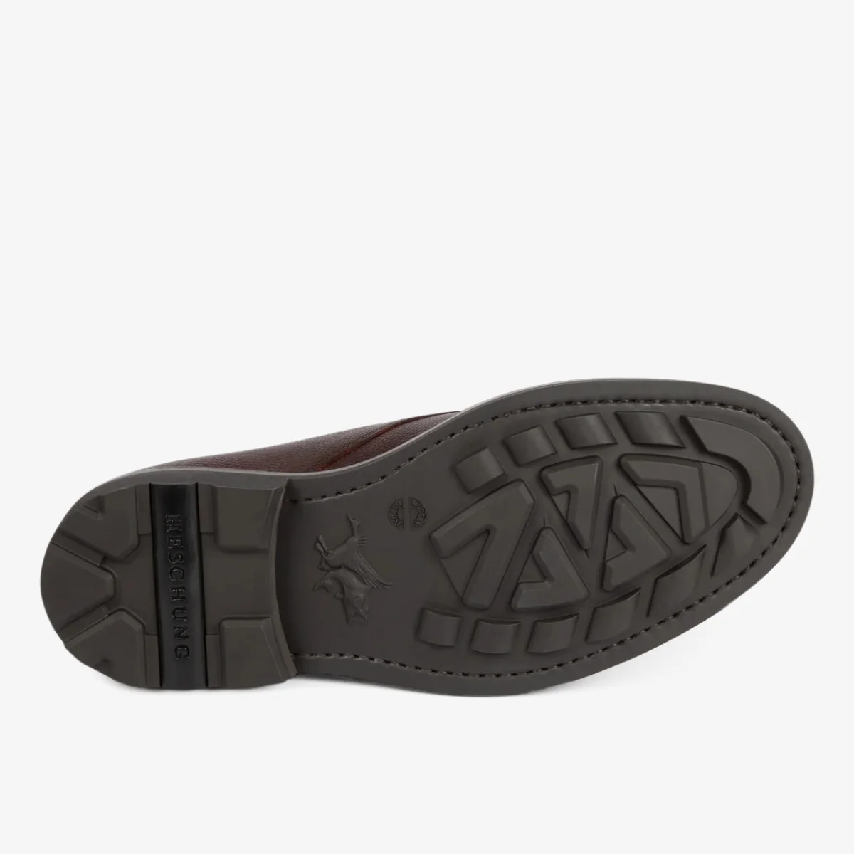 Heschung Crocus Moro Dark Brown Grain Derby Shoes - The 