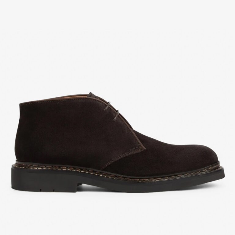 Heschung Genet moro dark brown suede desert boots