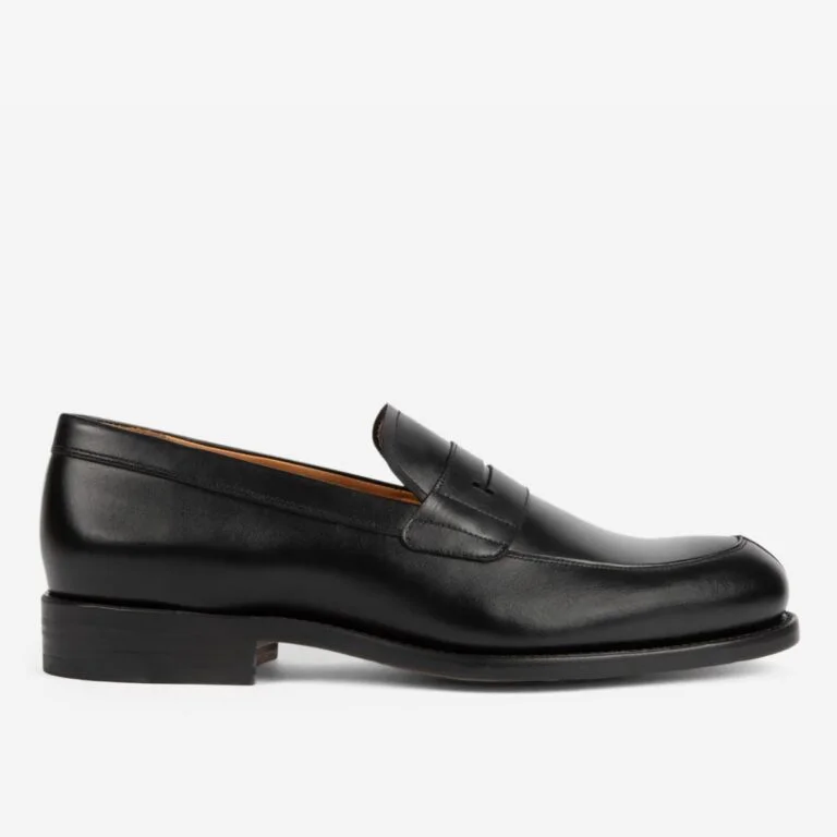 Heschung Ilium black penny loafers