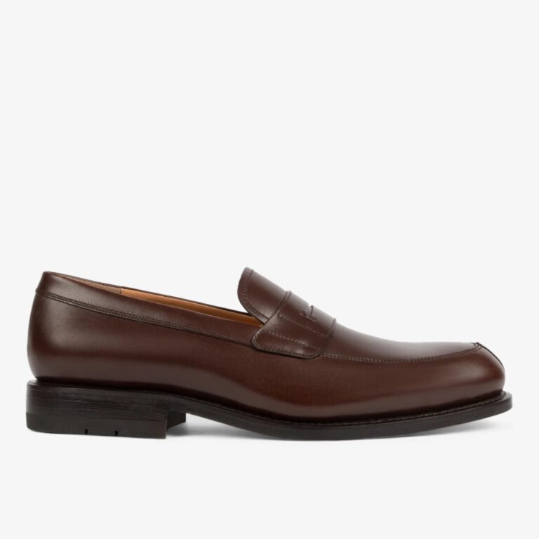 Heschung Ilium moro dark brown penny loafers